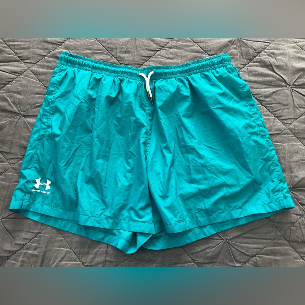 Under Amour Mens Woven Volley 5.5” shorts XXL Teal
